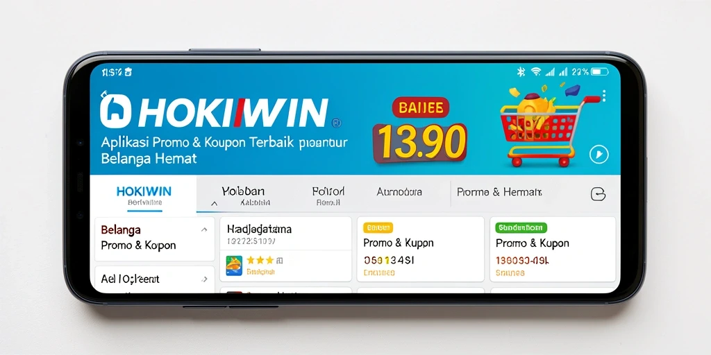 Antarmuka HOKIWIN menampilkan berbagai pilihan kupon menarik.