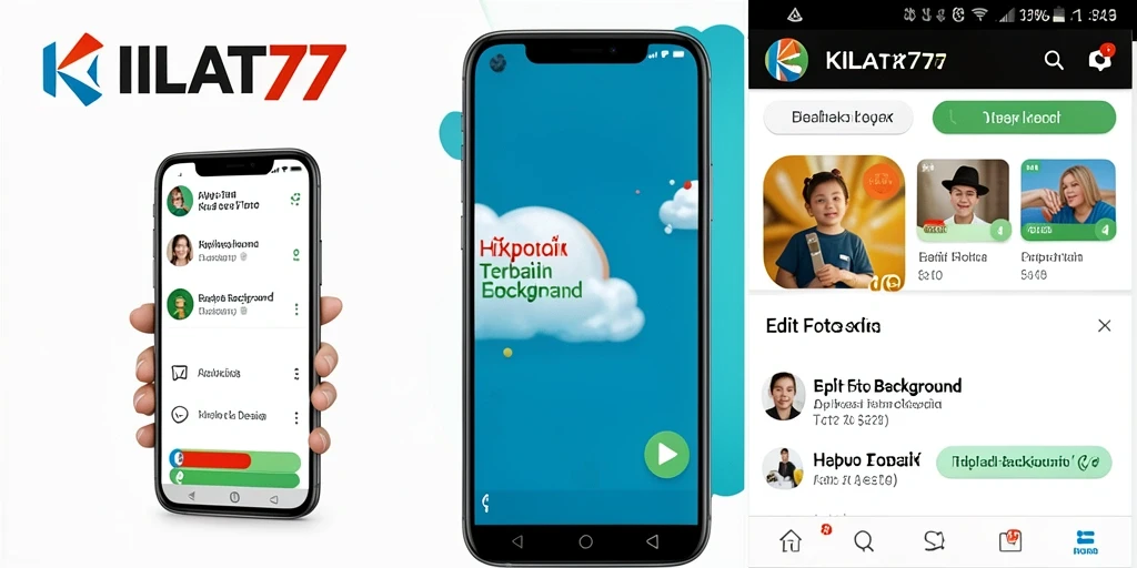 Antarmuka aplikasi KILAT77 untuk penghapusan background yang intuitif.