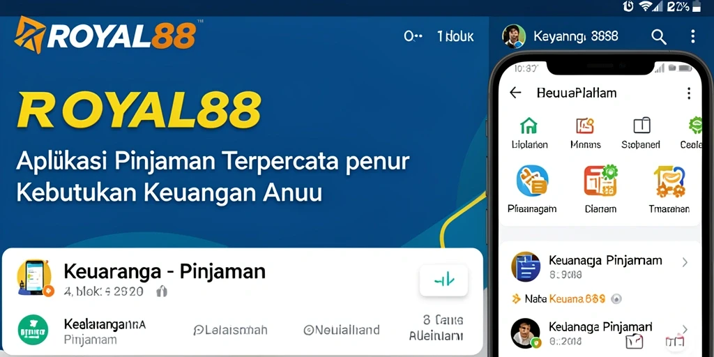 Antarmuka ROYAL88 yang sederhana dan user-friendly untuk pinjaman.