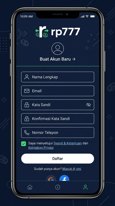 Cara Registrasi Akun Baru di rp777 dengan Mudah